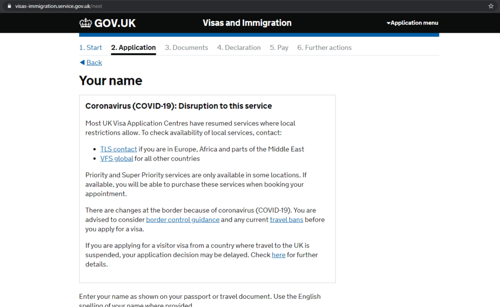 UK student visa application portal in Nigeria
